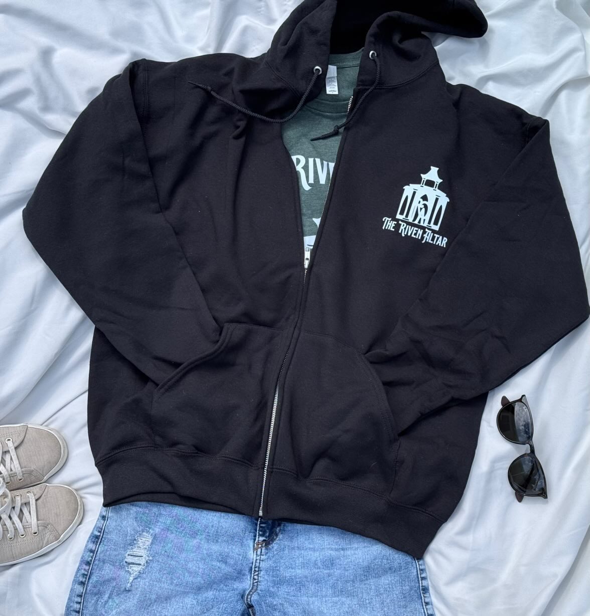 The Riven Altar (STREET TEAM ONLY w/STAGE CREW) Zip Hooded Sweatshirt!